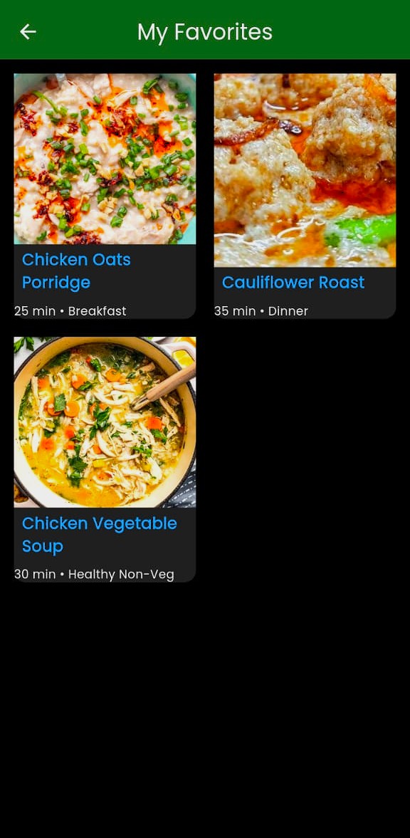 Search and favorites
